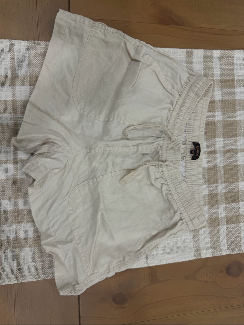 Quince linen drawstring shorts